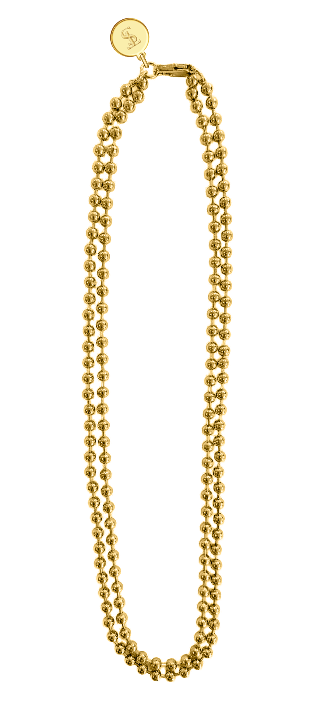 Nigel Gold Bead Necklace