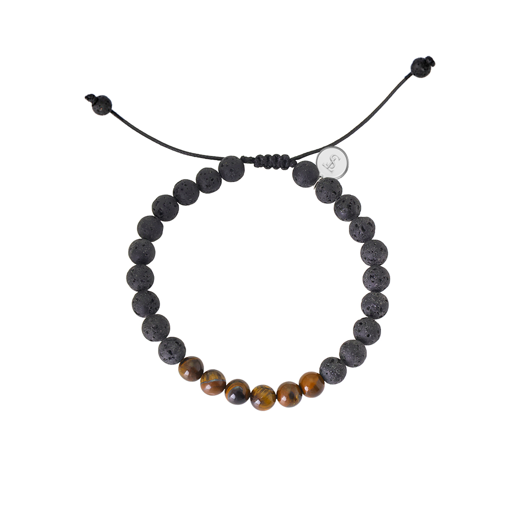 Damon Night & Amber Beaded Bracelet