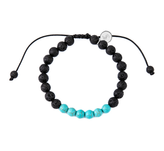 Damon Night & Turquoise Beaded Bracelet