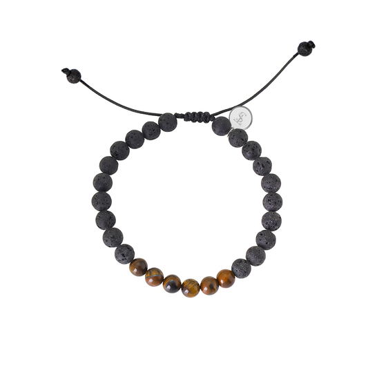 Damon Night & Amber Beaded Bracelet