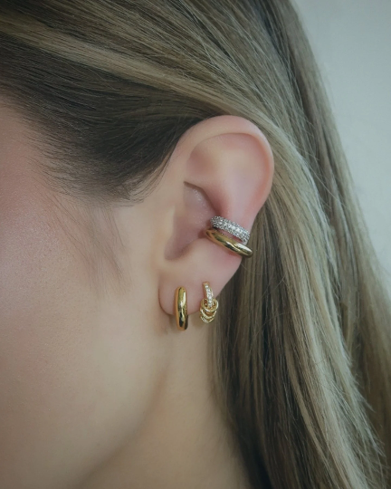 Elaine Gold Double Earcuff