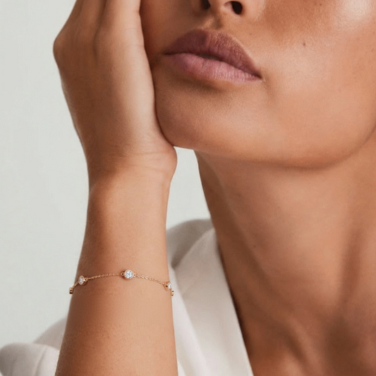 Susanne Gold Flat Cable Bracelet